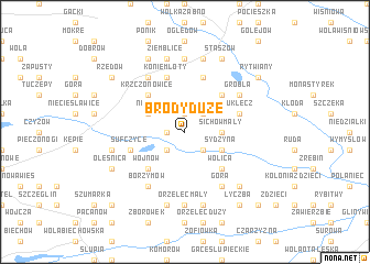 map of Brody Duże