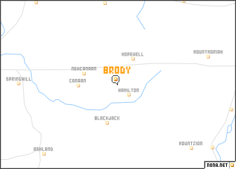 map of Brody