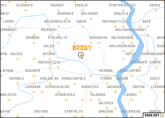 map of Brody