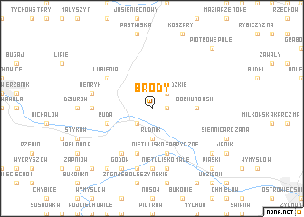 map of Brody