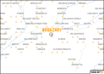 map of Brodzany