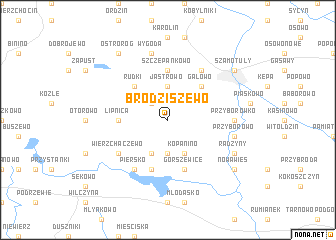 map of Brodziszewo