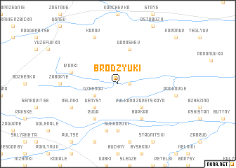 map of Brodzyuki