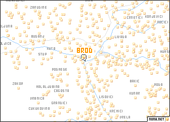 map of Brod