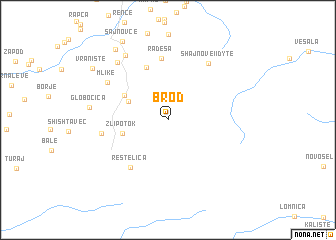 map of Brod