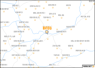 map of Brod