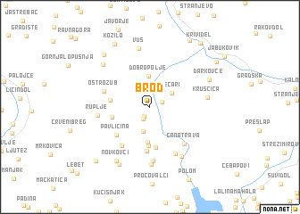 map of Brod