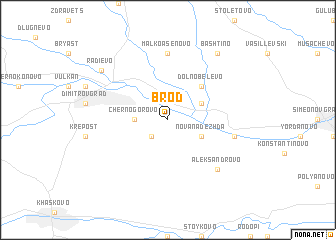 map of Brod