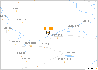 map of Brod
