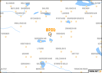 map of Brod