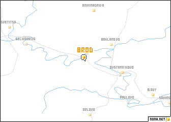 map of Brod