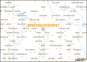map of Broekhuizenvorst