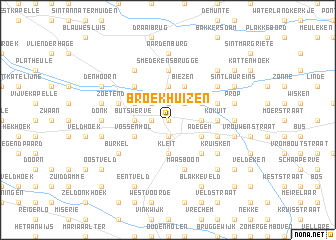 map of Broekhuizen