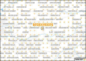 map of Broekmeers