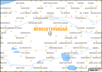 map of Broeksterwoude