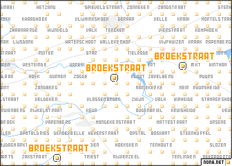 map of Broekstraat