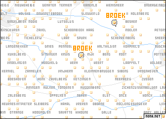 map of Broek