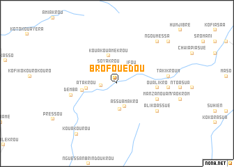 map of Brofouédou