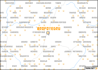 map of Brofoyedru