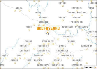 map of Brofoyedru