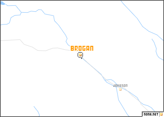 map of Brogan