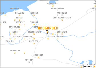 map of Brogården