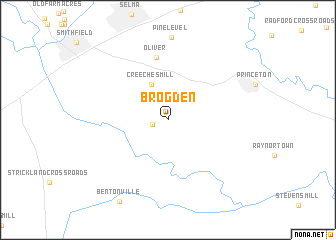 map of Brogden