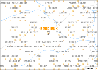 map of Brogieux