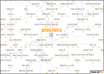 map of Brognard