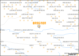 map of Brognon