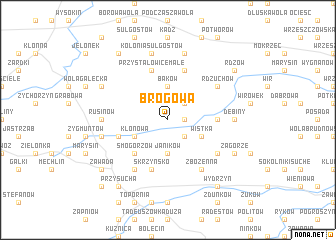 map of Brogowa