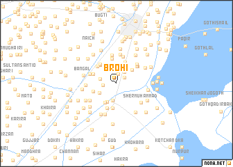 map of Brohi