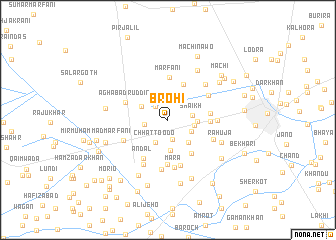 map of Brohi