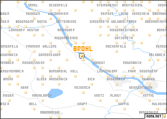 map of Brohl