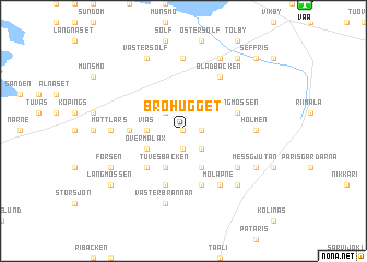 map of Brohugget