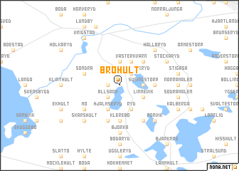 map of Brohult