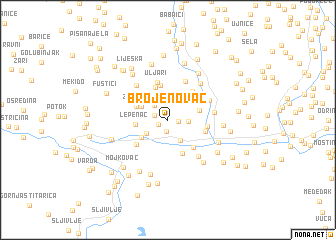 map of Brojenovac