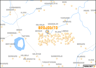map of Brojodito