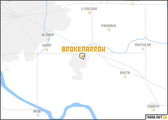 map of Broken Arrow