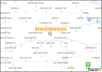 map of Brokenborough