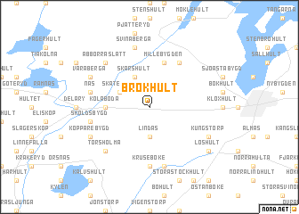 map of Brokhult