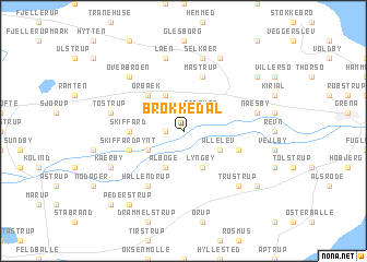 map of Brokkedal