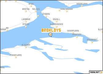 map of Brokløys