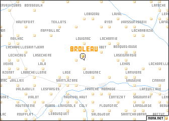 map of Broleau