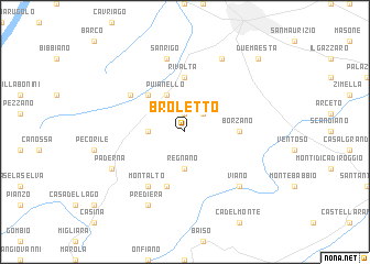 map of Broletto