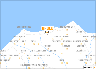 map of Brolo