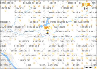 map of Bröl