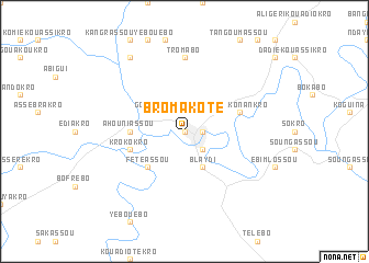 map of Bromakoté