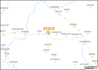 map of Broma