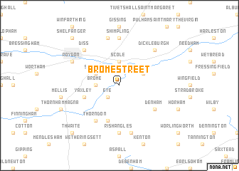 map of Brome Street